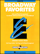 Essential Elements Broadway Favorites Alto Sax band method book cover
